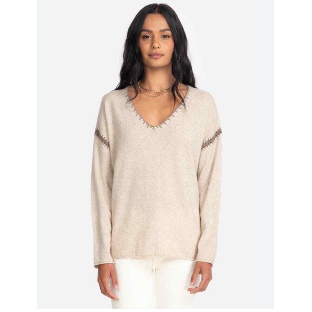 Johnny Was Whipstitch Cashmere Sweater